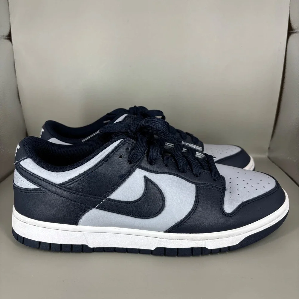 Nike Dunk Low Georgetown Wolf Grey Dark Navy Blue DD1391-003 Womens 8 Mens 6.5